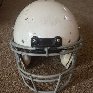 Kids White Football Helmet